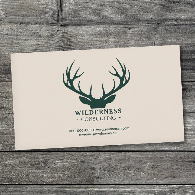 Carte De Visite Branching Deer Antlers (Branching Deer Antlers Business Card)