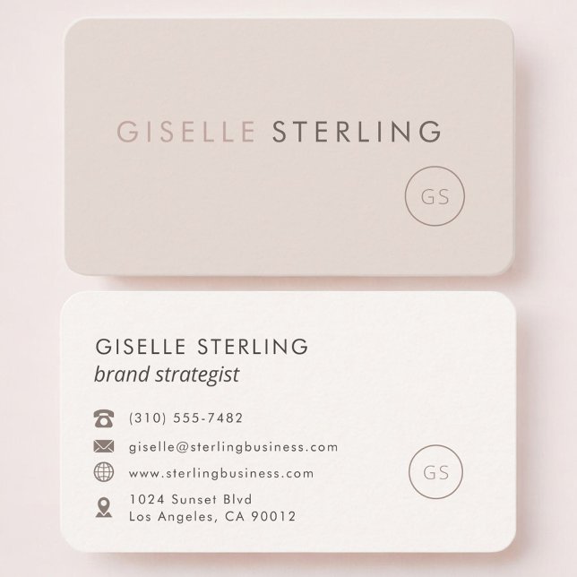 Carte De Visite Brand Strategist Feminine Professional (Créateur téléchargé)