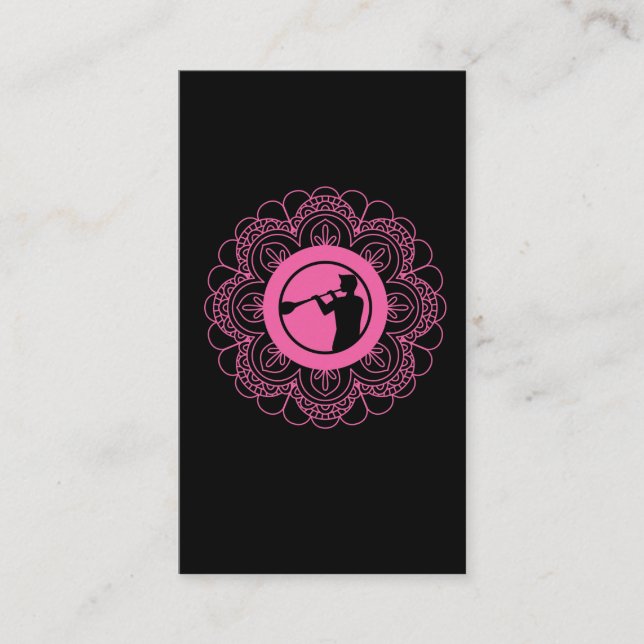 Carte De Visite Brasseur de verre Mandala profession Art soufflant (Devant)