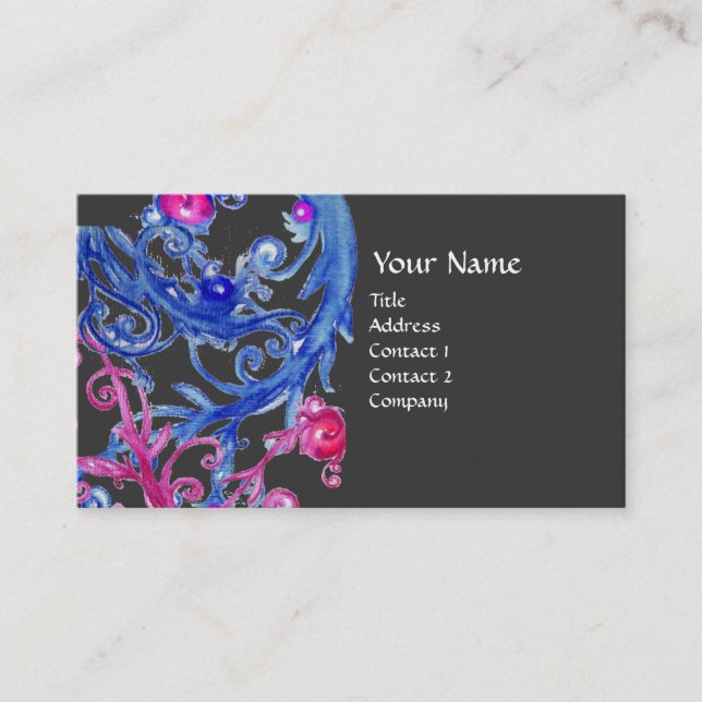 Carte De Visite BRERIES BLEUES EMIRLS or métallique (Devant)