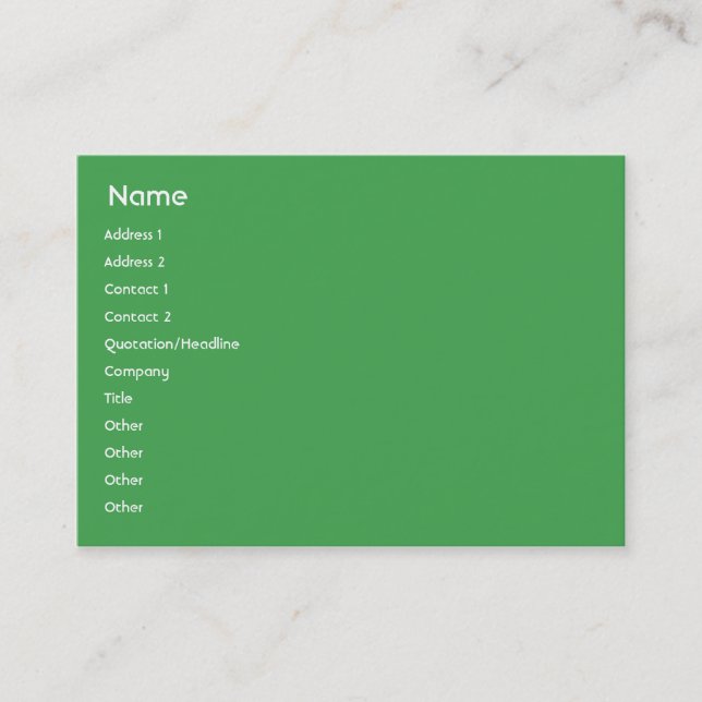 Carte De Visite Brésil - Chubby (Devant)