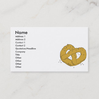 Carte De Visite bretzel chaud salé