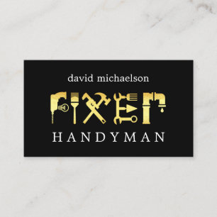 Carte De Visite Bricoleur Homme à Tout Faire Petits Travaux Répara