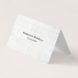 Carte De Visite Brique murale unique moderne minimaliste simple