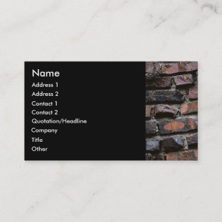 Carte De Visite Briques et ciment ou mortier 2