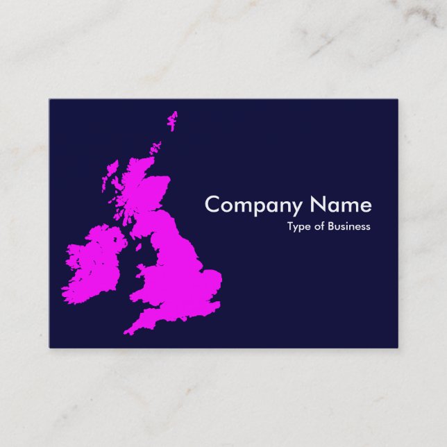 Carte De Visite British Isles - Dark Navy (000033) (Devant)