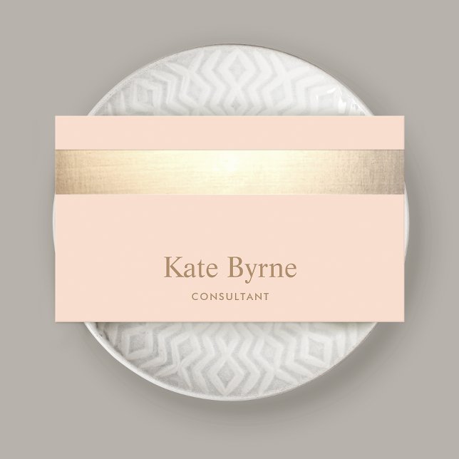 Carte De Visite Broche d'or Elegant moderne (Créateur téléchargé)