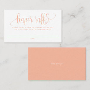 Carte De Visite Brocher Joli Baby shower de script de la couche Ra