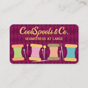 Carte De Visite Broches à coudre couture couture fil à aiguille