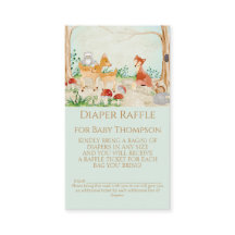 Brochure de chevreuil de renard de bois Raffle de