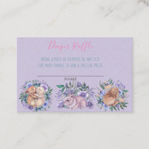 Carte De Visite Brochures à la main Feuilles à couches violettes R