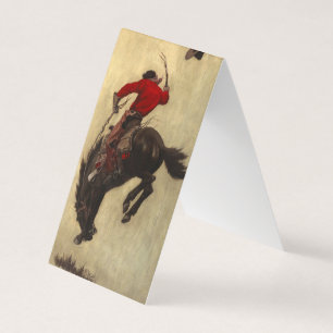 Carte De Visite Bronco par Newell Convers Wyeth