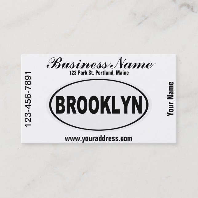 Carte De Visite Brooklyn New York (Devant)