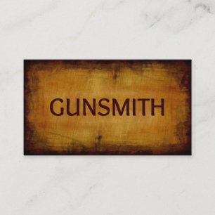 Carte de visite brossé d'antiquité Gunsmith