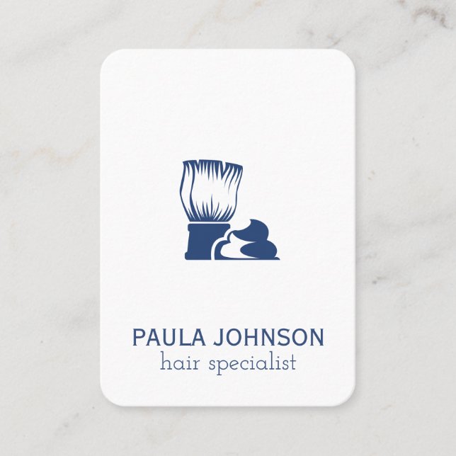 Carte De Visite Brosse et crème de rasage (Devant)