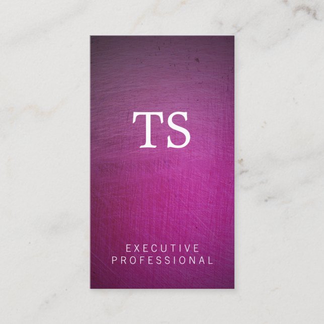 Carte De Visite Brossé métallique (glamour) (Devant)