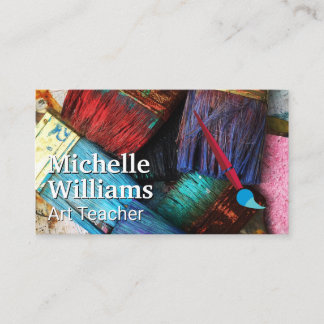 Carte De Visite Brosses d'art | Peindre | Créatif