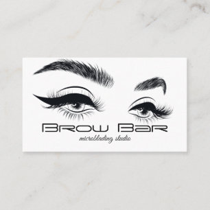 Carte De Visite Brosses et cils Microblading, Extensions Eyelash