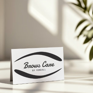 Carte De Visite Brosses post-soins Eyebrow permanent forme simple
