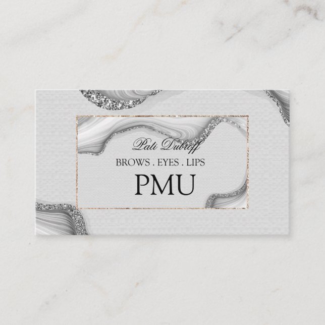 Carte De Visite Brosses ULM Microblading Henna Salon (Devant)