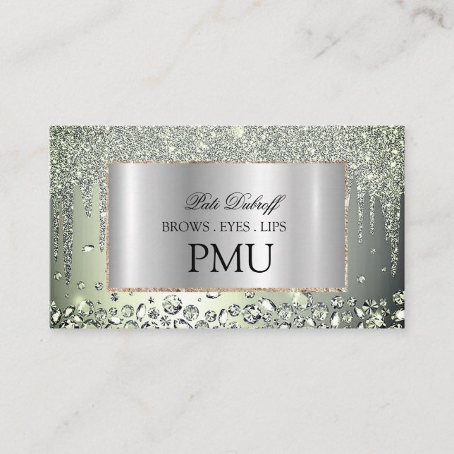 Carte De Visite Brosses ULM Microblading Henna Salon (Devant)