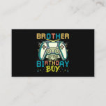 Carte De Visite Brother of the Birthday Boy Matching Video Jeu Bi<br><div class="desc">Frère,  de,  l,  Anniversaire,  Garçon,  Correspondance,  Vidéo,  Jeu,  Anniversaire,  182</div>