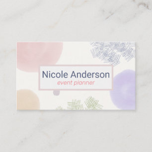 Carte De Visite Brouillard Abstrait mignon Pastel