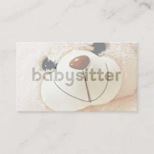 Carte de visite brouillé mignon de babysitter