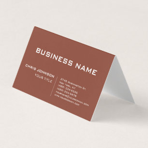 Carte De Visite Brown Green Modern Contemporary Company