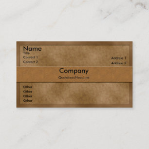 Carte de visite Brown Parchemin