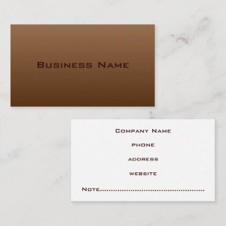Carte de visite Brown professionnel