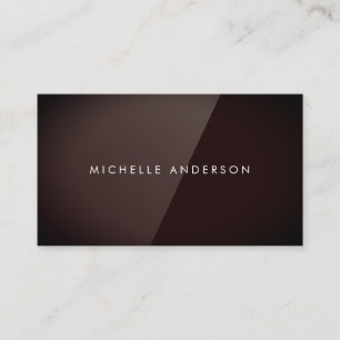 Carte de visite Brown rouge brillant