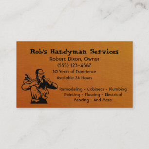 Carte De Visite Brown Simple Handyman