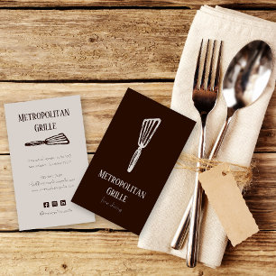 Carte De Visite Brown Tan Spatula