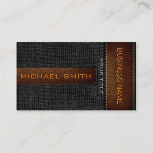 Carte De Visite Brûlon noir Linge de toilette rustique Revêtemen