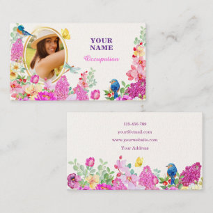 Carte De Visite Brunch floral photo