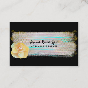 Carte De Visite *~* Brush Splash Gold Parties scintillant Abstrait