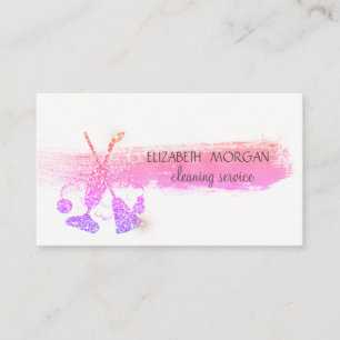 Carte De Visite Brush Stroke, Salle de Parties scintillant, Nettoy