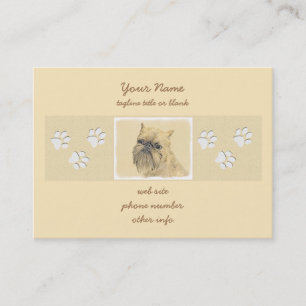 Carte De Visite Bruxelles Griffon Peinture - Cute Original Chien A