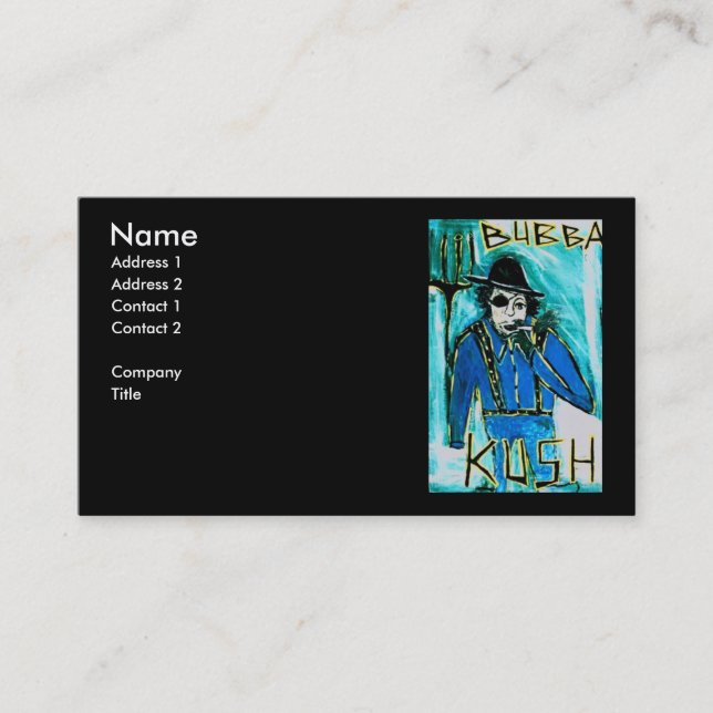 CARTE DE VISITE BUBBA KUSH (Devant)