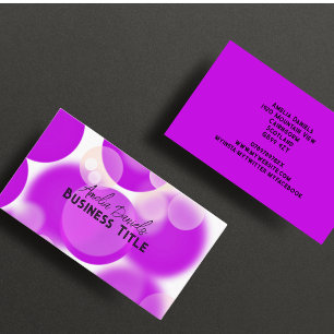 Carte de visite Bubble violet