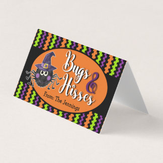 Carte De Visite Bugs Et Hisses Halloween Treat Bag Topper