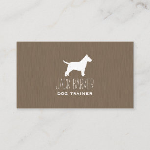 Carte De Visite Bull Terrier Silhouette
