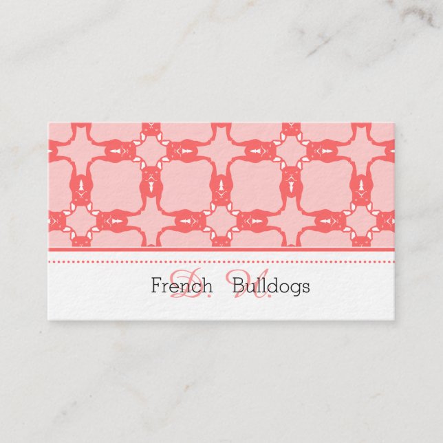 Carte De Visite Bulldogs français (Devant)