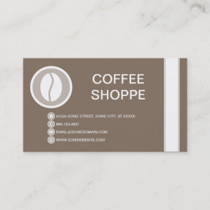 Carte De Visite Bulle de BEAN CAFÉ