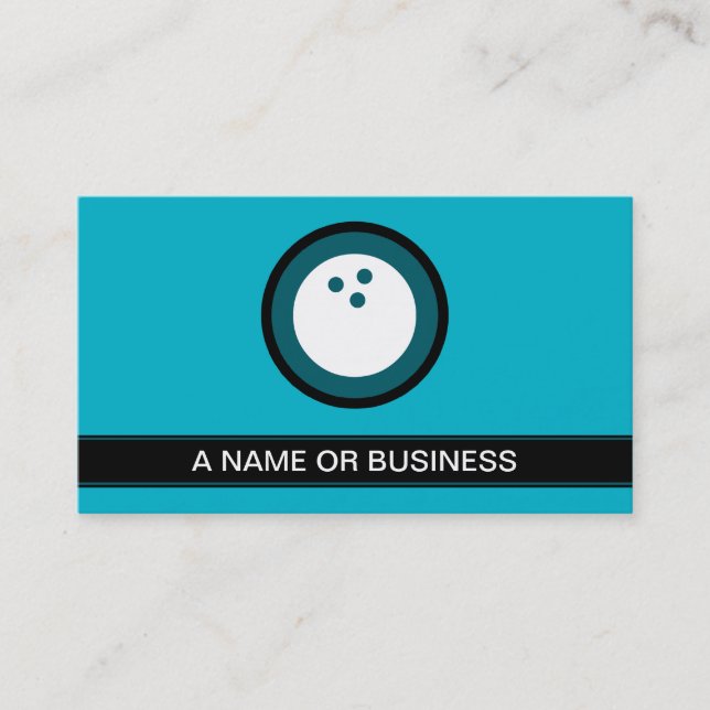 Carte De Visite bulle de boules turquoise (Devant)