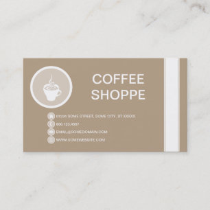 Carte De Visite Bulle de TASSE de CAFÉ