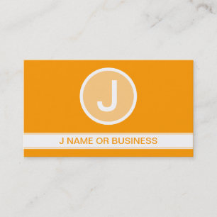 Carte De Visite bulle orange de base