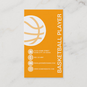 Carte De Visite Bulles de BASKETBALL
