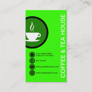Carte De Visite Bulles de la maison du café et du thé